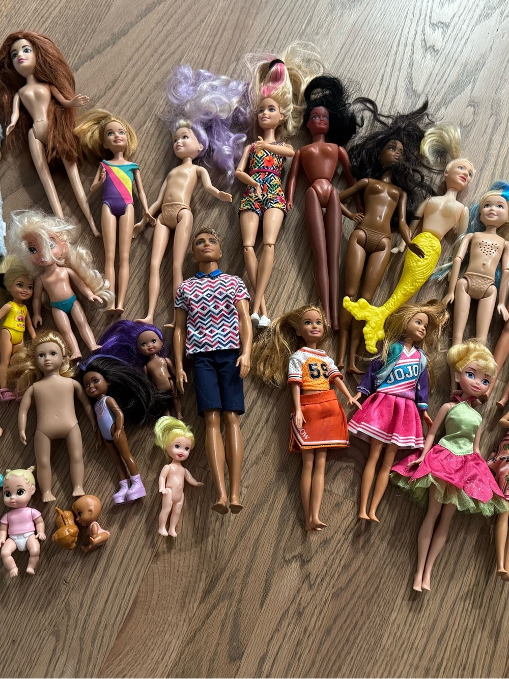 Assorted Kids Fashion Dolls - Barbie - Ken - Chelsea Clothes & Accessories